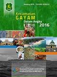 Kecamatan Gayam Dalam Angka 2016