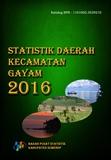 Statistik Daerah Kecamatan Gayam 2016